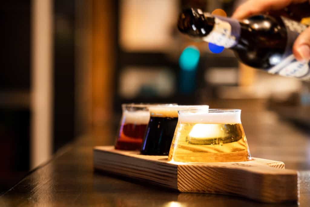 Mit unseren 3er Flights könnt ihr euch immer 3 verschiedene Bierprobem vom Zapfhahn bestellen